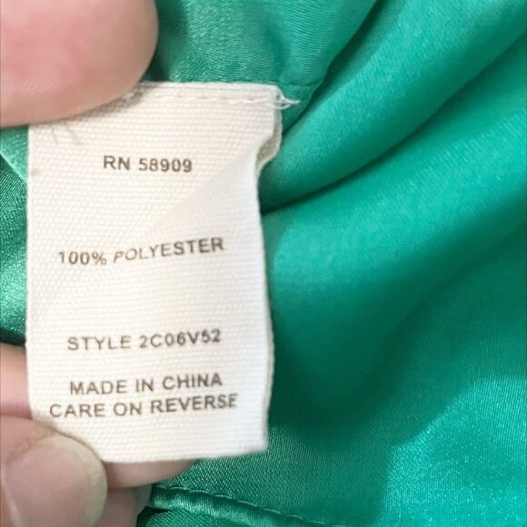 Chelsea & Violet Bird Patterned Green Lace Sleeveless Dress Size XS - Picture 8 of 8